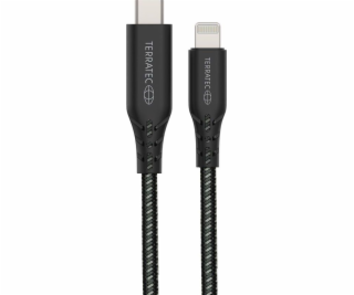 TerraTec USB-C – Lightning USB kábel 2 m čierny (106954)