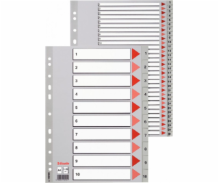 Esselte 1-10 ŠEDÝ PP - 100105