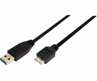 LogiLink USB-A - micro-B USB kábel 0,6 m čierny (CU0037)