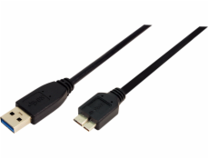 LogiLink USB-A - micro-B USB kábel 0,6 m čierny (CU0037)