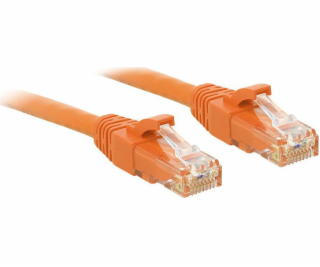 Lindy Patchcord Cat6, U/UTP, 2m, oranžový (48108)