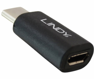 Lindy USB-C - microUSB USB adaptér čierny (41896)