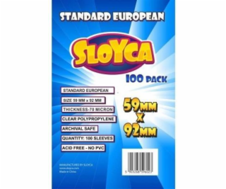 Tričká Baldar Standard European 59x92mm (100ks) SLOYCA