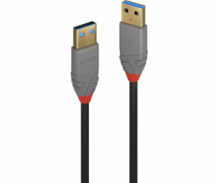 Lindy USB-A - USB-A kábel USB 2 m čierny (36752)