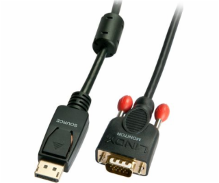 Lindy DisplayPort – kábel D-Sub (VGA) 0,5 m čierny (41940)