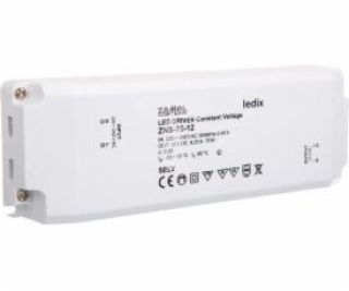 Zamel tenký LED zdroj 12V DC 75W ZNS-75-12 (LDX10000141)