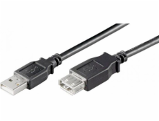 Techly USB-A – USB-A kábel USB 0,3 m čierny (686221)