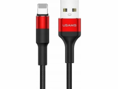 Usams USB-A – Lightning kábel 1,2 m červený (SJ220IP02)