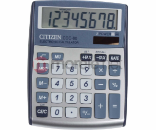 Kalkulačka Citizen CDC-80 SILVER