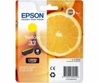 Atrament Epson Yellow 33 (C13T33444010)