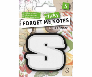 Samolepiace kartičky IF Forget me notes s písmenom S