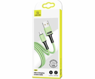 Usams USB-A - microUSB USB kábel 1 m zelený (69871-uniw)