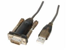 Lindy USB-A - RS-232 USB kábel 1,5 m čierny (42855)