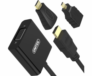 Unitek AV adaptér HDMI Micro - HDMI HDMI - D-Sub (VGA) + ...