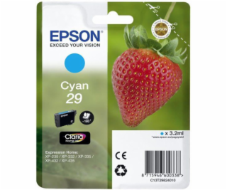 Atrament Epson C13T29824022, T29 (azúrový)