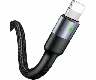 Usams USB-A - Lightning USB kábel 1 m čierny