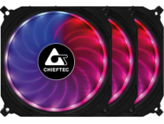 Chieftec Tornado 3-pack ventilátor + Hub (CF-3012-RGB)