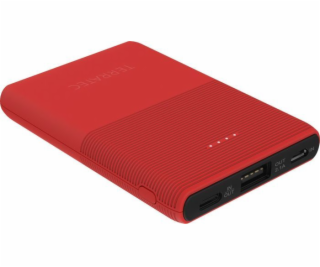 Powerbanka TerraTec P50 5000mAh červená