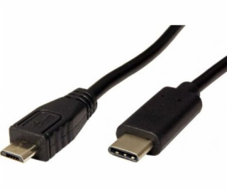 USB kábel USB-C - USB-C čierny