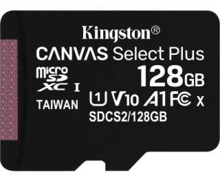 MicroSDXC karta Kingston Canvas Select Plus 128 GB Class ...