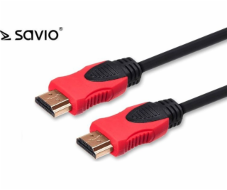 Savio HDMI - HDMI kábel 7,5 m červený (SAVIO CL-140)