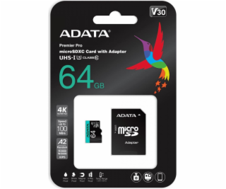 Karta ADATA Premier Pro MicroSDXC 64 GB Class 10 UHS-I/U3...