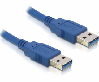 Delock USB kábel USB-A - USB-A 2 m modrý (82535)