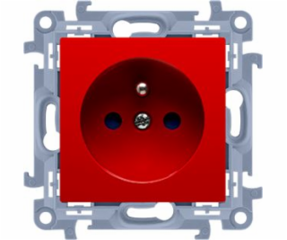 Kontakt-Simon 10 jednozásuvka s uzemnením 16A červená (CG...