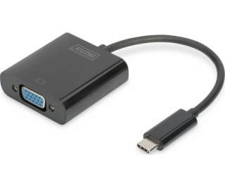 Digitus USB-C – VGA USB adaptér čierny (DA-70853)