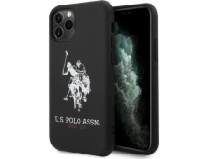 US Polo Assn US Polo USHCN65SLHRBK iPhone 11 Pro Max čierna/čierna silikónová kolekcia