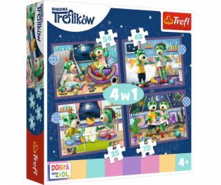 Trefl Puzzle 4v1 35,48,54,70 dielikov Trefliki pred spaní...