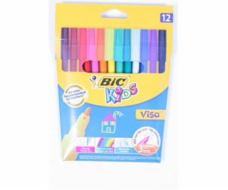 Bic PENS 12 COL UMÝVATEĽNÉ BC KID VISA PUD 888695