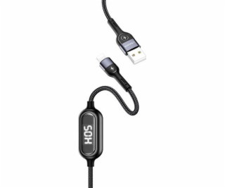 Usams USB-A – Lightning kábel 1,2 m čierny (63800-uniw)