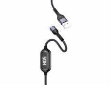 Usams USB-A – Lightning kábel 1,2 m čierny (63800-uniw)