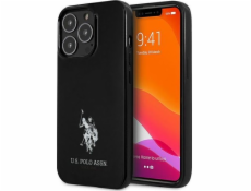 US Polo Assn US Polo USHCP13LUMHK iPhone 13 Pro / 13 6,1" čierne/čierne pevné puzdro Logo Horses