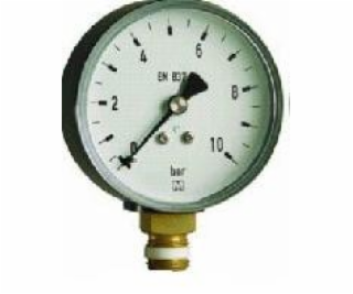 Afriso Vykurovací manometer RF 63 AX O=80mm 0-4bar 1/2" T...