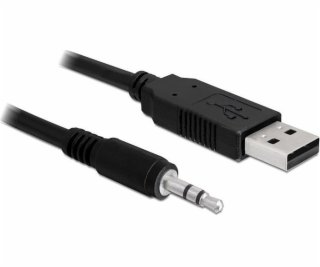 Delock USB kábel USB-A - mini Jack 3,5 mm 1,8 m čierny (8...