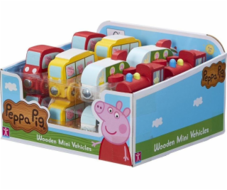 Tm Toys Peppa Pig - Drevená zmes mini autíčok