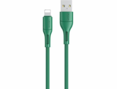 Usams USB-A – Lightning kábel 1 m zelený (SJ500USB04)