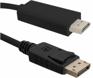 Qoltec DisplayPort - kábel HDMI 2m čierny (50436)