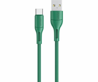 Usams USB-A - USB-C USB kábel 1 m zelený (6958444969497)