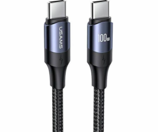 Usams USB-C – USB-C kábel USB 1,2 m čierny (6958444973333)