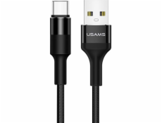 Usams USB-A - USB-C kábel USB 1,2 m čierny (SJ221TC01)