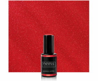 NEESS Hybridný lak 7424 Glitter secRED 4ml