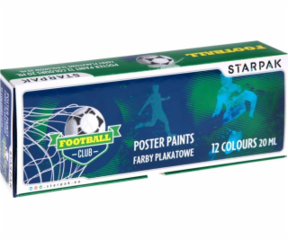 Starpak Aj FARBY PLAK 12KOL/20ML FUTBAL STK FOL 6/2