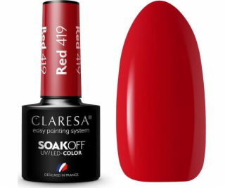 Claresa Claresa Soak Off UV/LED Red hybridný lak 419 5g