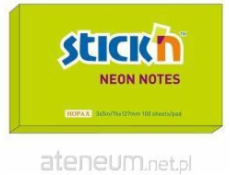 Stickn Notes samolepiaca neónová zelená (205542)