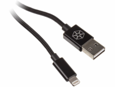 SilverStone USB-A – Lightning USB kábel 1 m čierny (SST-CPU03J-1000)