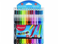 Maped sada pasteliek Colorpeps, 15 farieb + fixky, 12 farieb (241369)