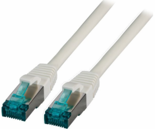 EFB EFB RJ45 Patch kábel S/FTP, Cat.6A, LSZH, 0,5m, sivý